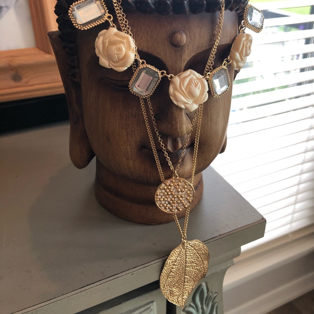 3 tiered unique conversation necklace